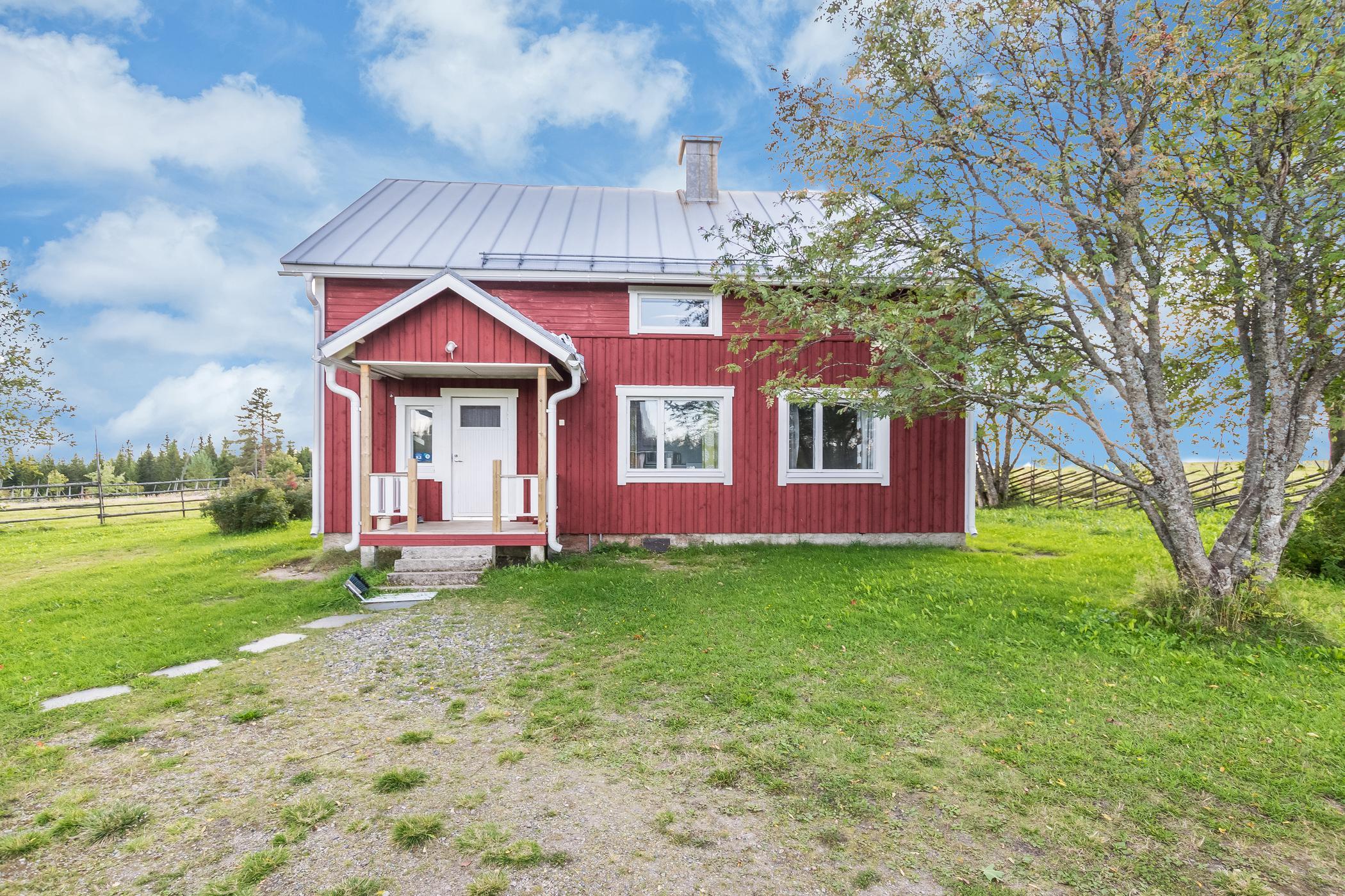 Panoramic view of the Tervamäki farmstead enveloped in a tranquil rural landscape.